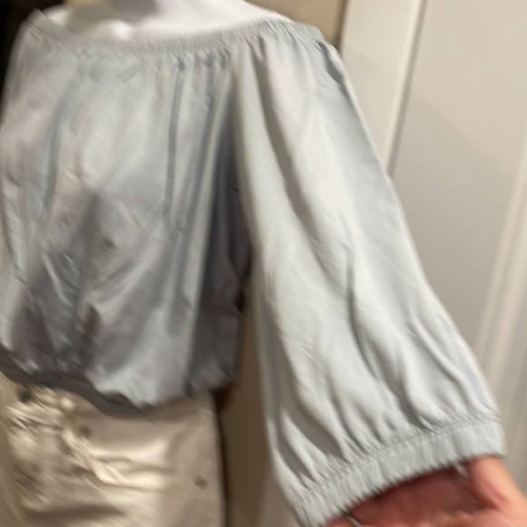 NWT—Banana Republic Over the Shoulder Crop Top - Picture 2 of 5